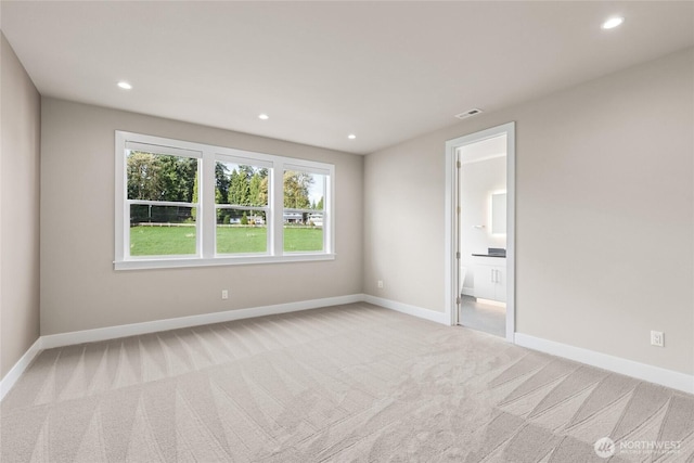 14449 133rd Pl NE, Woodinville, WA 98072 - spare room featuring light carpet and recessed lighting