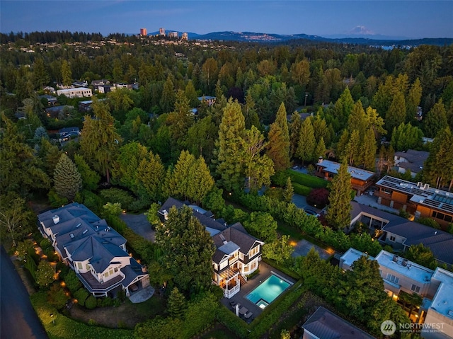 2665 Evergreen Point Rd NE, Medina, WA 98039 - drone / aerial view of a heavily wooded area