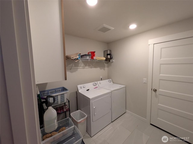 957 Twisp Carlton Rd Unit D, Twisp, WA 98856 - washroom with washing machine and dryer and recessed lighting