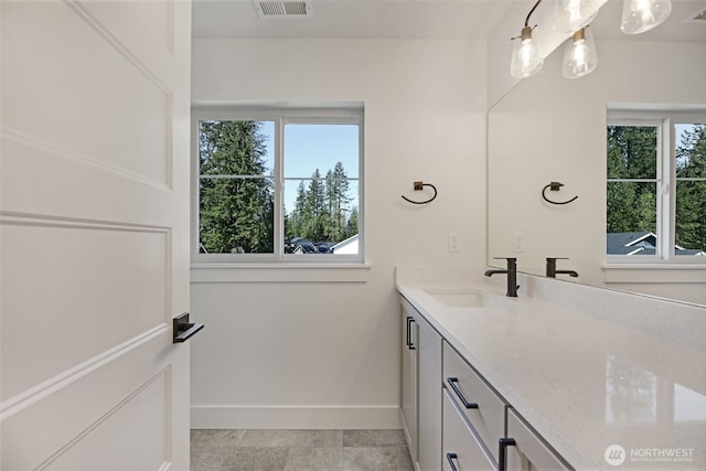 16806 62nd St SE, Snohomish, WA 98290 - bathroom featuring vanity and healthy amount of natural light