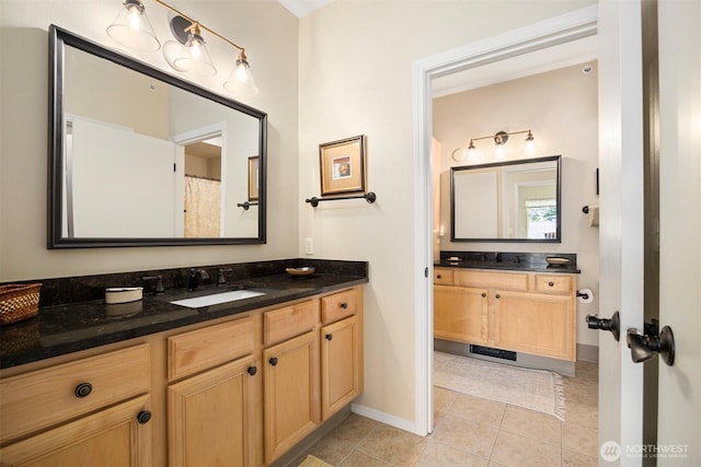 516 Darby Dr Unit 207, Bellingham, WA 98226 - full bath with vanity and tile patterned floors