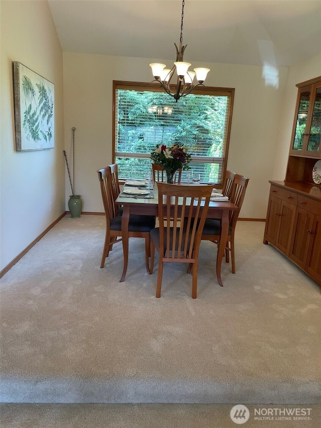 1017 Kelley Ridge Ct, Bellingham, WA 98229 - dining area with light carpet and a chandelier