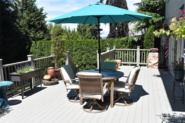1017 Kelley Ridge Ct, Bellingham, WA 98229 - wooden deck with outdoor dining area
