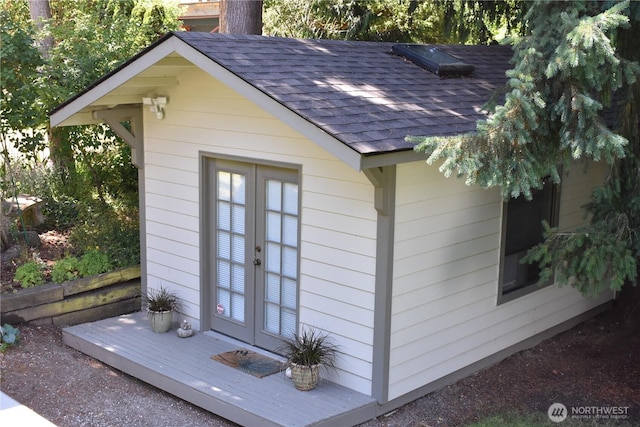 1017 Kelley Ridge Ct, Bellingham, WA 98229 - view of outdoor structure with french doors