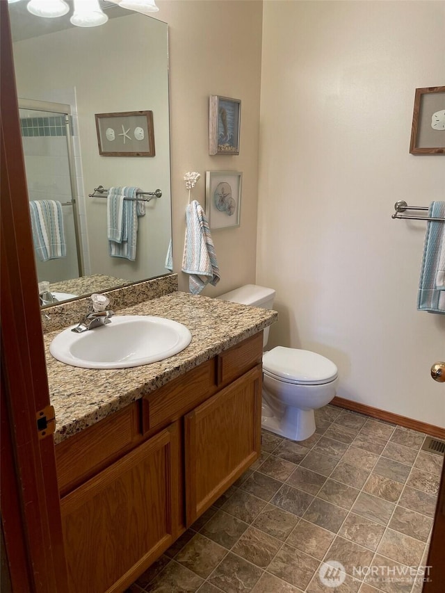 1017 Kelley Ridge Ct, Bellingham, WA 98229 - bathroom with vanity and an enclosed shower