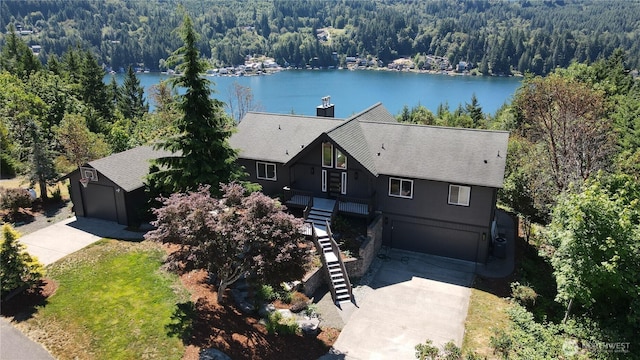 1936 Summit Lake Shore Rd NW, Olympia, WA 98502 - view of subject property with a forest and a nearby body of water