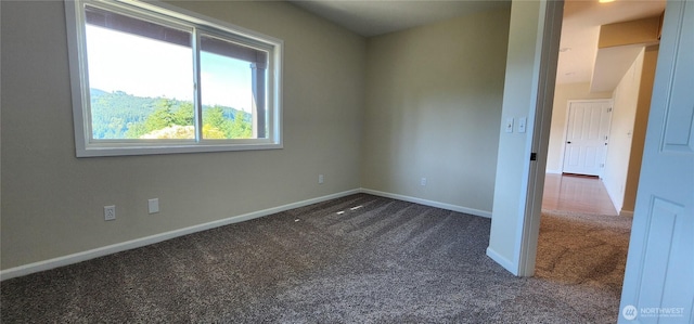 1936 Summit Lake Shore Rd NW, Olympia, WA 98502 - spare room featuring dark carpet and baseboards