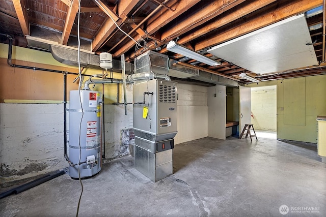 8403 36th Ave SW, Seattle, WA 98126 - unfinished basement with strapped water heater