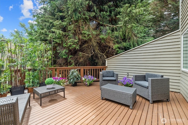 9641 NE 121st Ln, Kirkland, WA 98034 - deck featuring an outdoor hangout area