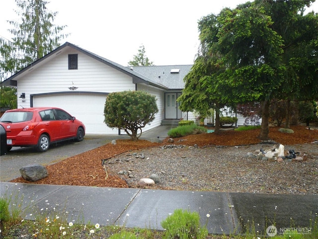 861 E Oak St, Sequim, WA 98382 - view of front of property with a garage and driveway