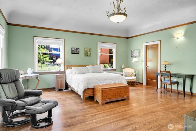 19453 Military Rd S, Seatac, WA 98188 - bedroom with ornamental molding and light wood-style floors