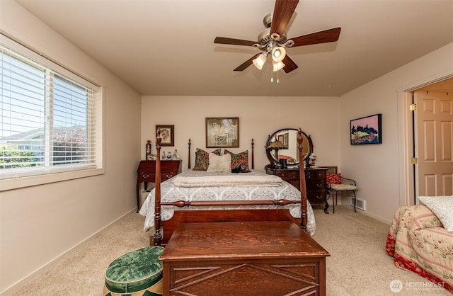 70 Onyx Ln, Sequim, WA 98382 - bedroom featuring carpet and a ceiling fan