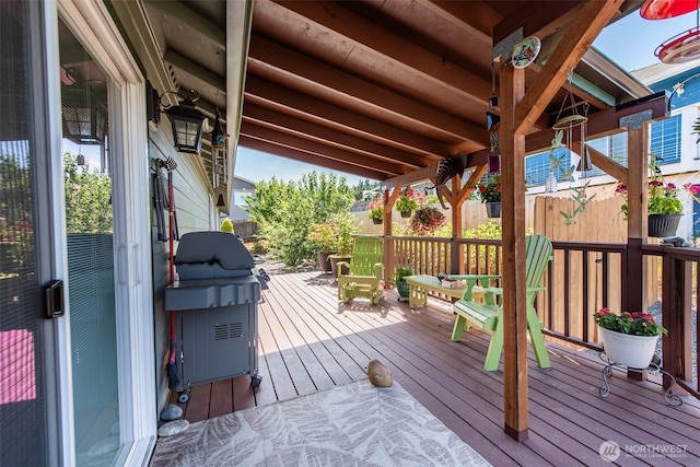 70 Onyx Ln, Sequim, WA 98382 - wooden deck featuring grilling area