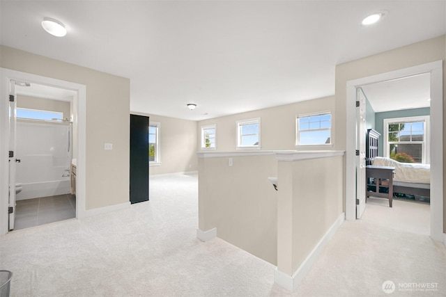 6209 Lincoln Dr, Ferndale, WA 98248 - hall with carpet and an upstairs landing