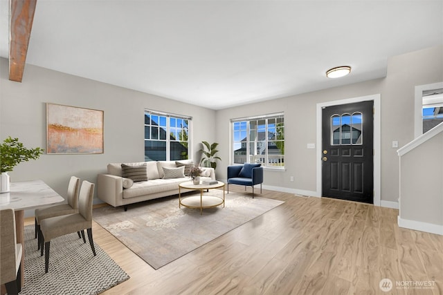6209 Lincoln Dr, Ferndale, WA 98248 - living room featuring light wood-style floors