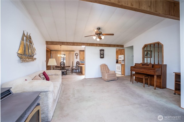 3611 I St NE Unit 10, Auburn, WA 98002 - living room with light carpet and a ceiling fan