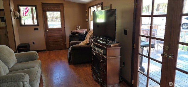 67 Northcott Rd, Winthrop, WA 98862 - living room with wood finished floors