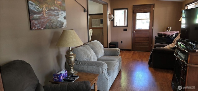 67 Northcott Rd, Winthrop, WA 98862 - living room with healthy amount of natural light and wood finished floors