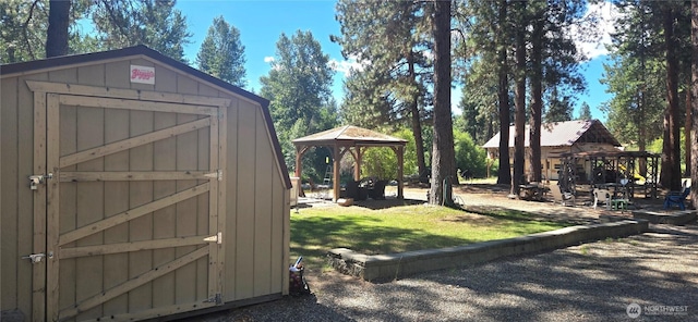 67 Northcott Rd, Winthrop, WA 98862 - view of shed with a gazebo