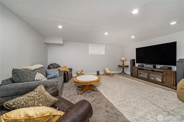 1721 N Steele St, Tacoma, WA 98406 - living room with carpet flooring and recessed lighting