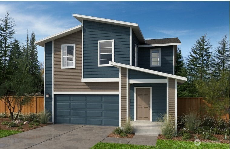 37436 30th Pl S Unit Lot55, Federal Way, WA 98003 - modern home with driveway and an attached garage