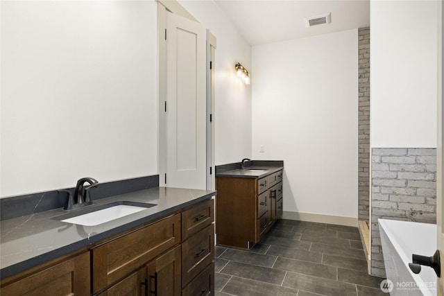 1450 Nelson Siding, Cle Elum, WA 98922 - full bath featuring two vanities, a tub to relax in, and tile patterned floors