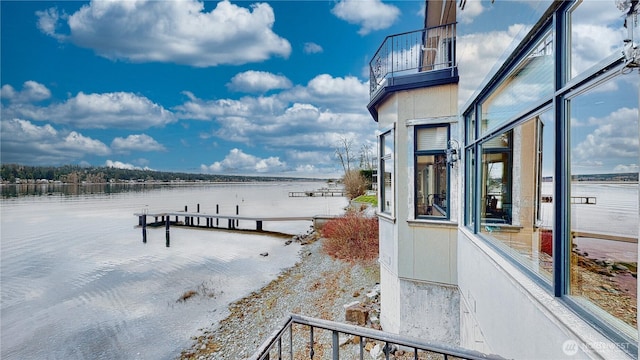2837 E Lake Sammamish Pkwy NE, Sammamish, WA 98074 - dock featuring a water view and a balcony