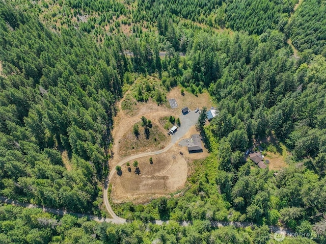 19002 Sorenson Rd SE, Yelm, WA 98597 - aerial view of property's location with a heavily wooded area