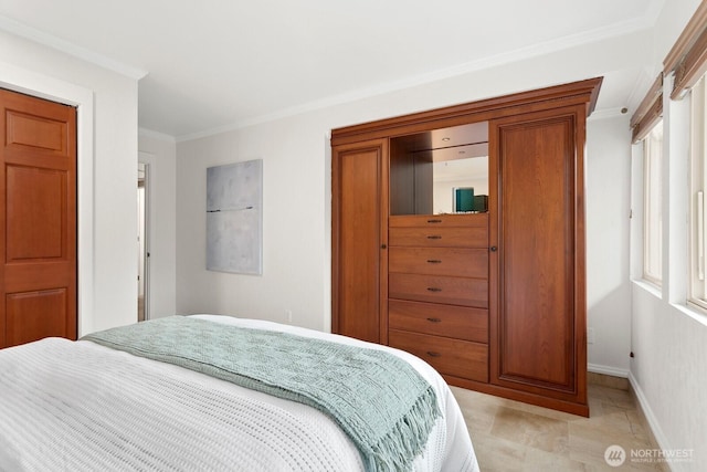 10036 NE 115th Ln Unit A3, Kirkland, WA 98033 - bedroom featuring ornamental molding and baseboards