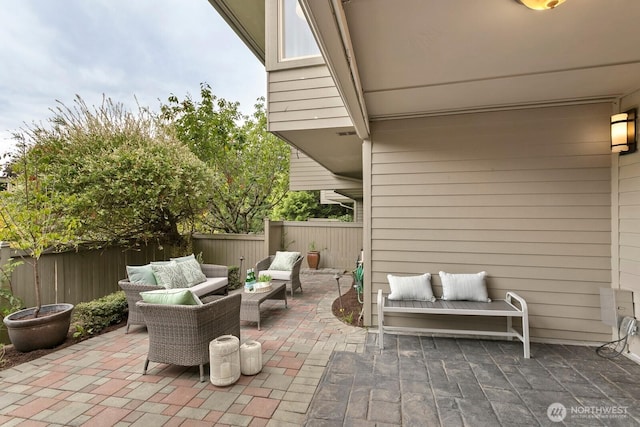 10036 NE 115th Ln Unit A3, Kirkland, WA 98033 - view of patio featuring an outdoor hangout area