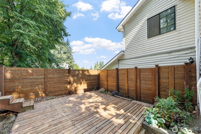 4051 S 159th Ln, Tukwila, WA 98188 - wooden deck with a fenced backyard