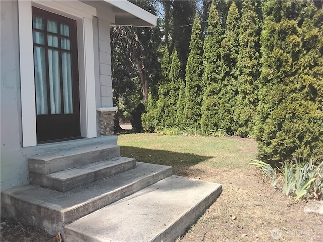 306 Henderson Way E, Tonasket, WA 98855 - view of exterior entry with a yard