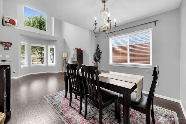 6815 278th St NW, Stanwood, WA 98292 - dining area with a chandelier and wood finished floors