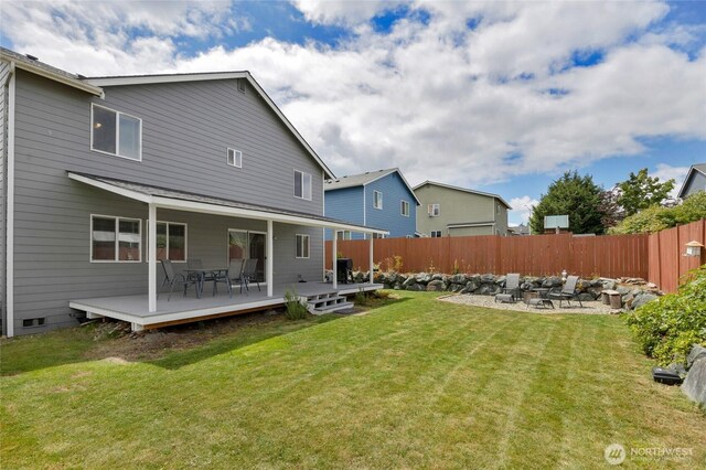 6815 278th St NW, Stanwood, WA 98292 - rear view of house with a deck
