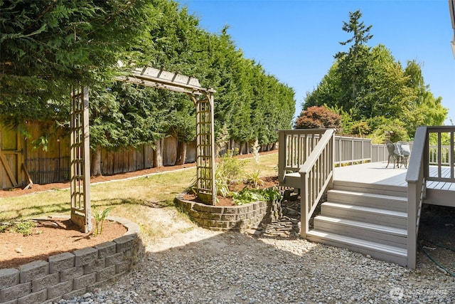 8833 47th Pl W, Mukilteo, WA 98275 - view of yard featuring a deck