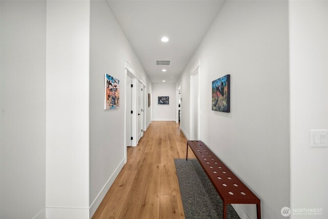 451S Partridge Ln, East Wenatchee, WA 98802 - corridor with recessed lighting and light wood finished floors