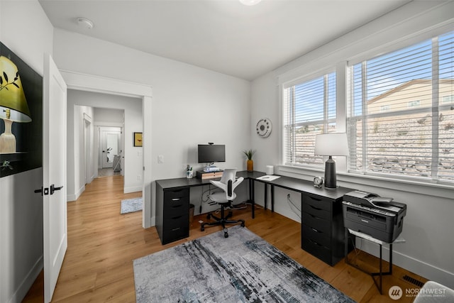 451S Partridge Ln, East Wenatchee, WA 98802 - home office with light wood finished floors and baseboards