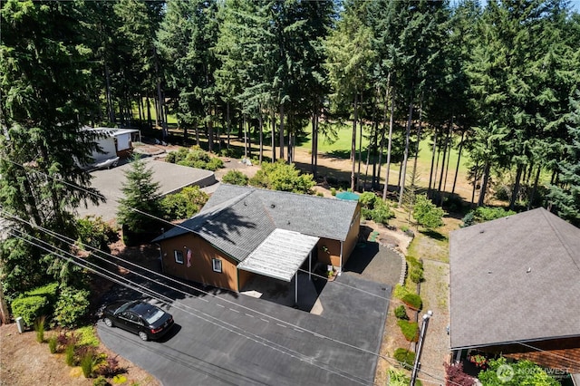 81 E Dunoon Pl, Shelton, WA 98584 - aerial view of property and surrounding area featuring a tree filled landscape