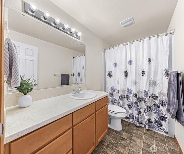 7308 Clamdigger Dr, Blaine, WA 98230 - bathroom featuring vanity and curtained shower