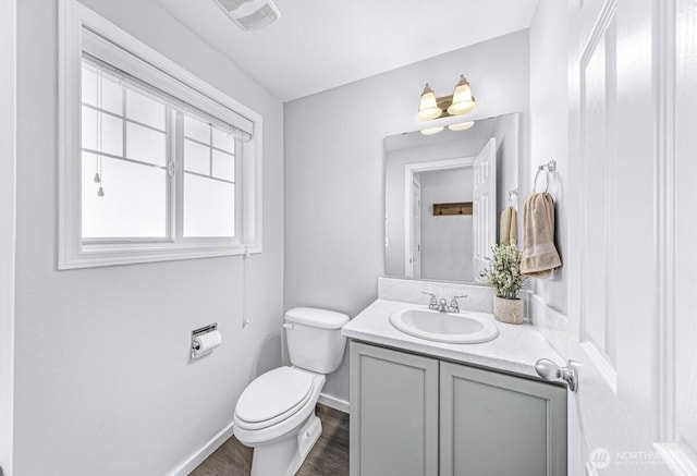 7308 Clamdigger Dr, Blaine, WA 98230 - half bathroom with vanity and wood finished floors