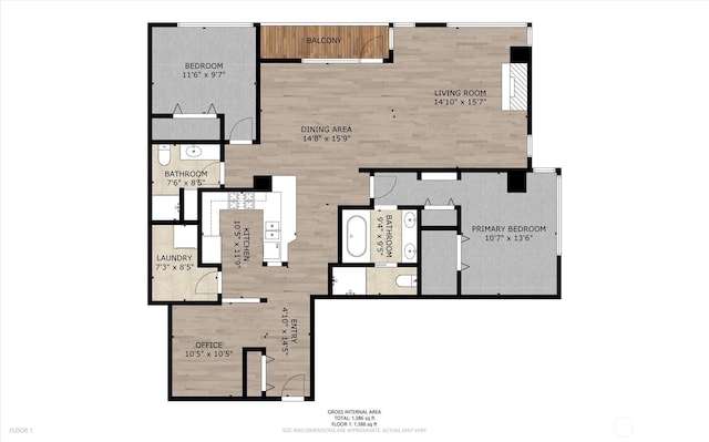 2801 1st Ave Unit 501, Seattle, WA 98121 - view of room layout