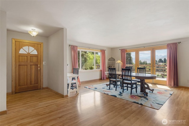 3613 Mcmullan Rd, Wenatchee, WA 98801 - dining space featuring baseboards and light wood-type flooring