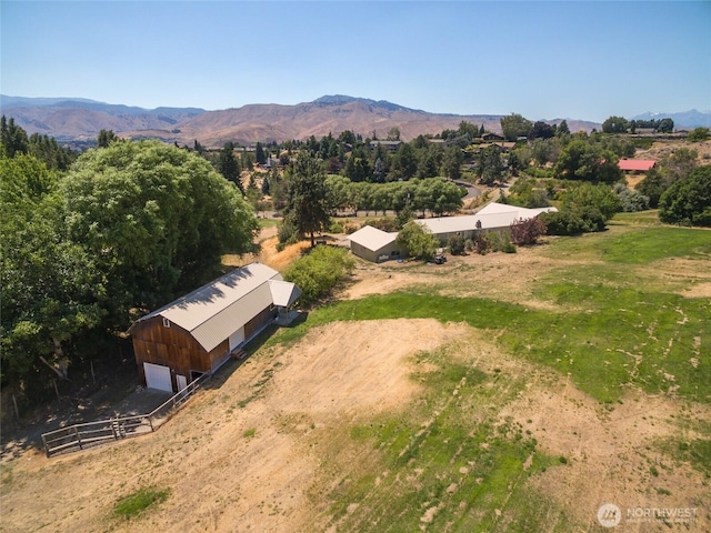 3613 Mcmullan Rd, Wenatchee, WA 98801 - view from above of property with a mountainous background