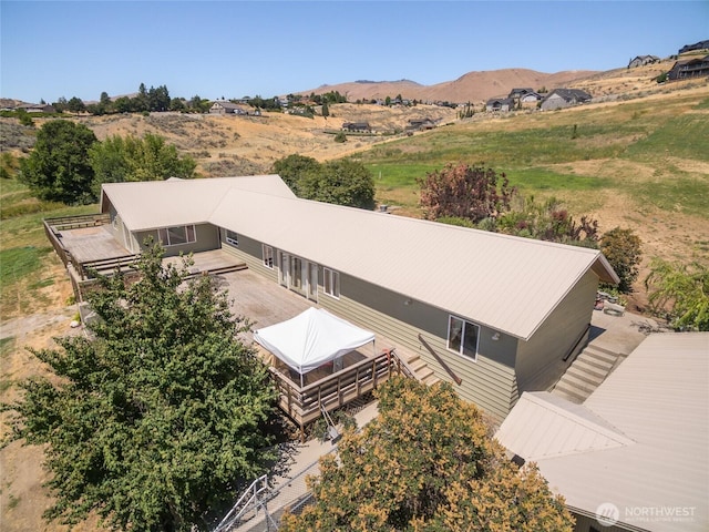 3613 Mcmullan Rd, Wenatchee, WA 98801 - aerial view of property and surrounding area featuring a mountainous background