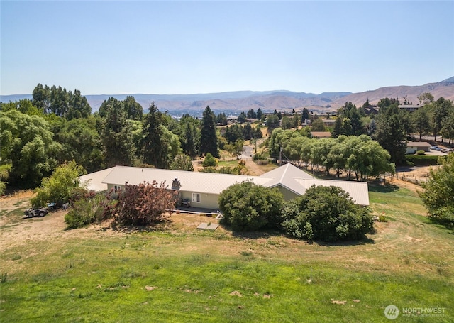 3613 Mcmullan Rd, Wenatchee, WA 98801 - view from above of property featuring a mountainous background
