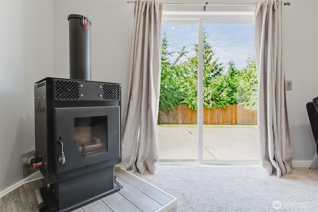 3761 Hannah Ct, Bellingham, WA 98226 - detailed view of a wood stove