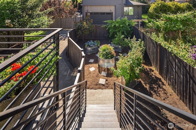 8841 Dibble Ave NW, Seattle, WA 98117 - balcony with stairs
