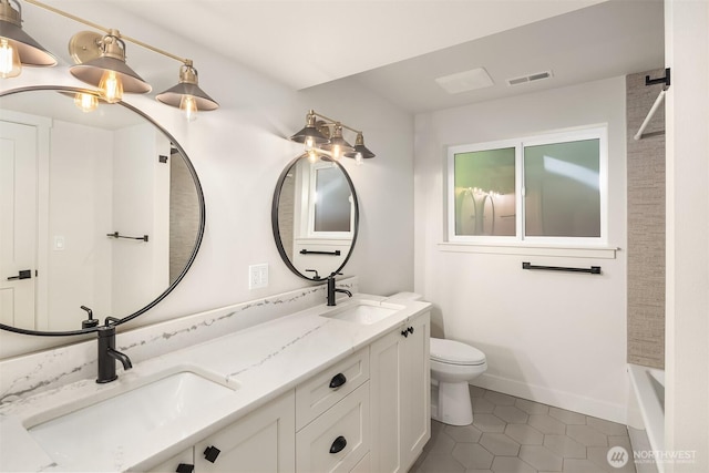 8841 Dibble Ave NW, Seattle, WA 98117 - full bathroom with tile patterned flooring and double vanity