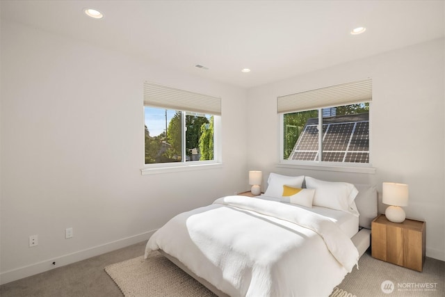 8841 Dibble Ave NW, Seattle, WA 98117 - bedroom with carpet flooring and recessed lighting