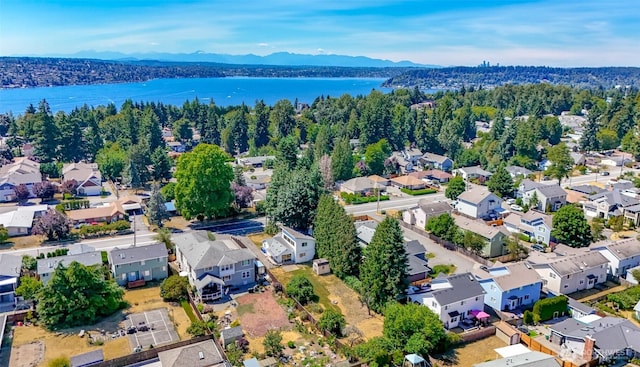 1632 Aberdeen Ave NE, Renton, WA 98056 - aerial view of residential area with a water and mountain view